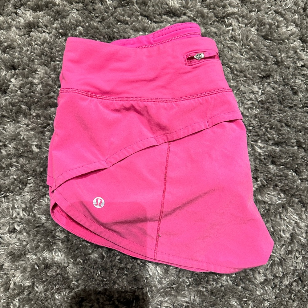 Lululemon Speed Up Short Hot Pink